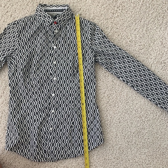 TRISTAN - New western style blouse P S black white - Picture 7 of 7